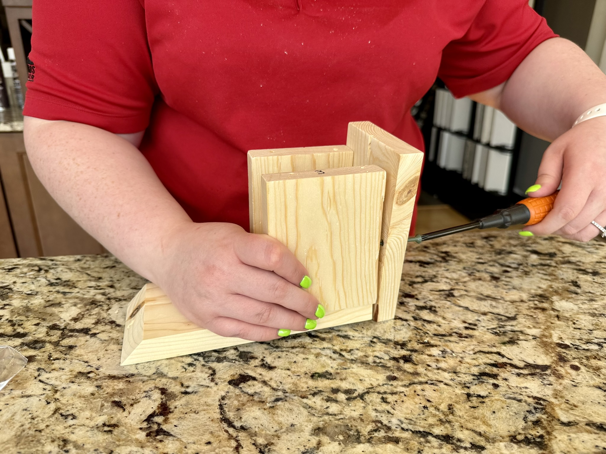 attach pieces 3 and 1
